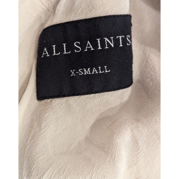All Saints Lia Mac Trench Coat in Dusty Quartz Size XS - Picture 6 of 9